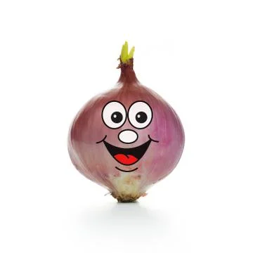 Onion cartoon character Stock Illustration