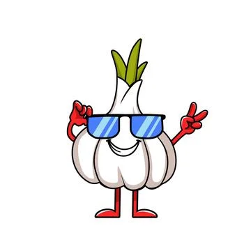 Onion cool eyeglass cartoon vector Stock Illustration