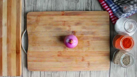 Onion cutting Stock Footage 283924283