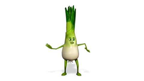 Onion Dancing Looped White Background Stock Footage 171220993