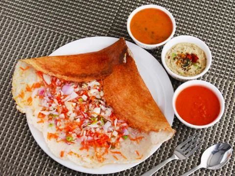 Onion dosa Stock Photos