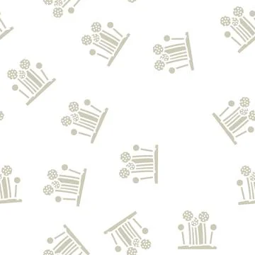 Onion giant glyph vector seamless pattern Stock Illustration