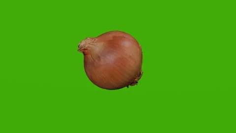 The onion head rotates on the green screen Stock Footage 279080267