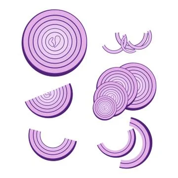 Onion icon. Stock Illustration