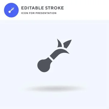 Onion icon vector, filled flat sign, solid pictogram isolated on white, logo  Stock Illustration