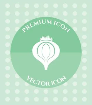 Onion Icon for Web, Applications, Software &amp; Graphic Designs. Stock Illustration