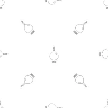 Onion pattern seamless vector 스톡 일러스트