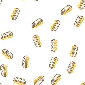 Onion plate vector seamless pattern Stock Illustration