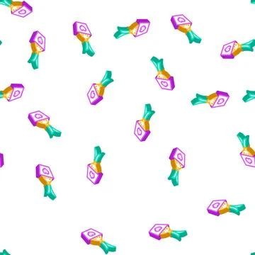 Onion pot growing isometric icon seamless pattern Stock Illustration