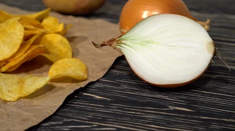 Onion potato chips dolly Видео 68908001