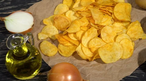 Onion potato chips dolly Vidéo 68909060