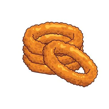 Onion ring illustration イラスト素材