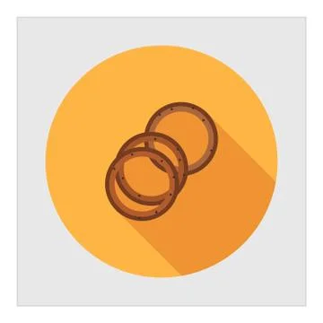 Onion rings Stock-Illustration