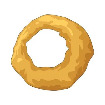 Onion rings illustration Stock Illustration