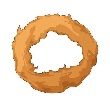Onion rings illustration Stock Illustration