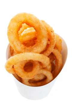 Onion rings Foto stock
