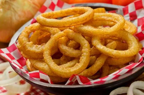 Onion rings Stock Photos