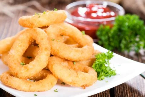 Onion rings Stock Photos