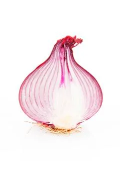 Onion section isolated Stock Photos