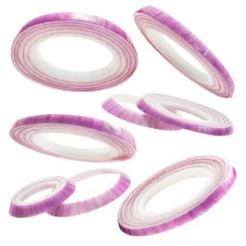 Onion slice isolated Stock Photos
