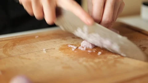 Onion slicing Stock Footage 203896017