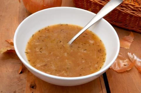 Onion soup Stock Photos