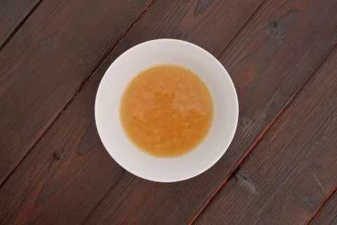 Onion soup on a table Stock Photos