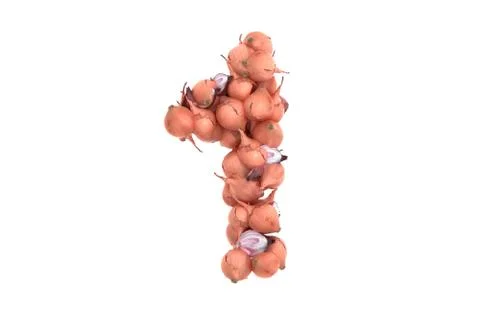 Onion symbol 1 on white background Stock Illustration