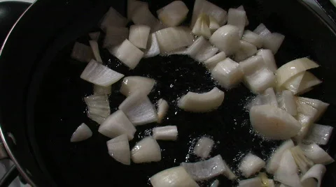 ONION TOSS Video stock 500948