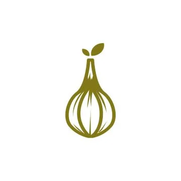 Onion vector design template illustration Stock Illustration