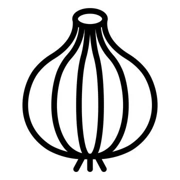 Onion Vector Icon Design Illustration Stock Illustration
