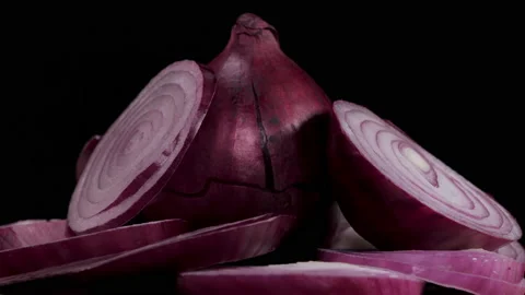 Onion vegetable rotate 4k Video stock 149603952
