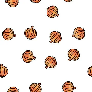 Onion vegetable vector seamless pattern Stock Illustration