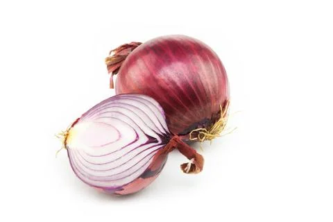 Onion on white background Stock-Fotos
