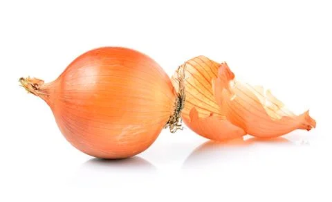 Onion on white background Stock Photos