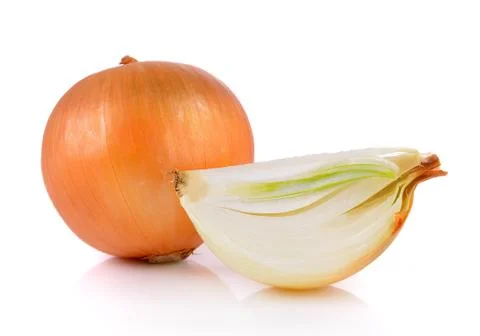 Onion on white background Stock Photos