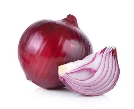 Onion on white background Stock Photos