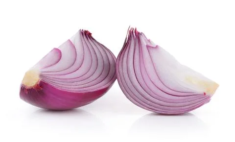Onion on white background Stock Photos