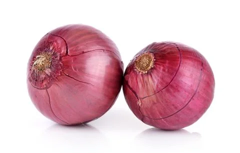 Onion on white background Stock Photos