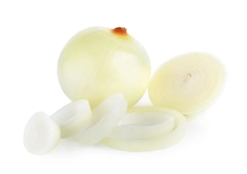 Onion on white background Stock Photos