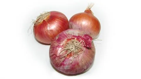 Onion on white background Stock Photos