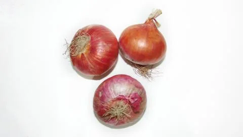 Onion on white background Stock Photos