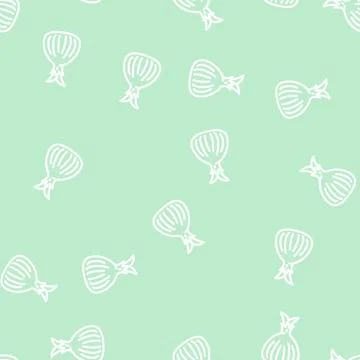 Onion yellow line vector seamless pattern Stock Illustration