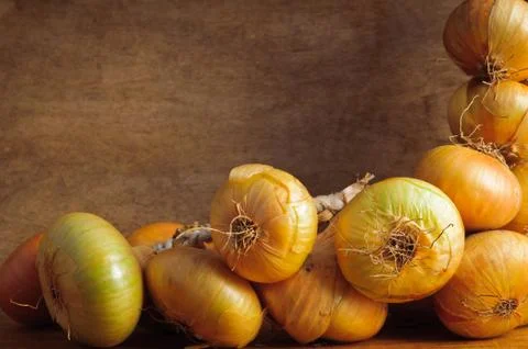 Onions background Stock Photos