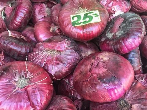 Onions as background Stock Photos