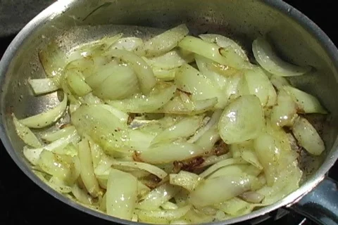Onions Frying Video stock 137241