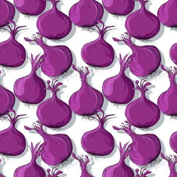Onions repeating pattern Stock-Illustration