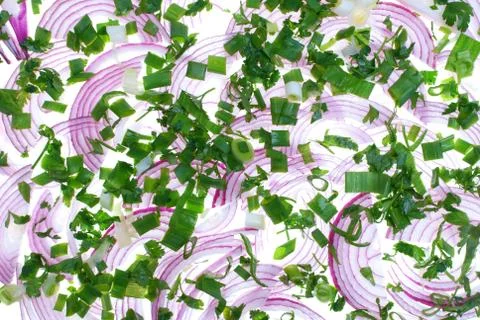 Onions on a white background Stock Photos