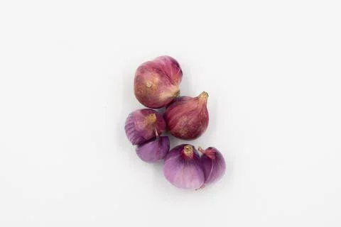 Onions on a white background Stock Photos
