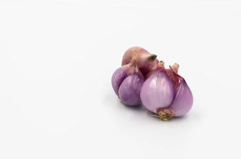 Onions on a white background Stock Photos